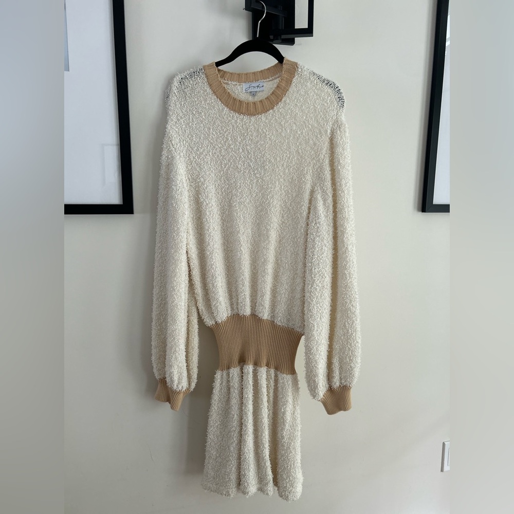 Sabo Skirt Cream and Tan Knit Dress